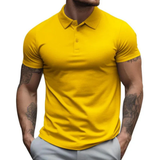 Emre | Herren Poloshirt Sportlich Sommer – Gelb