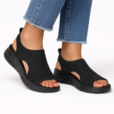Eulalia | Damen Slip-On Komfort Sneaker – Schwarz