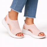 Eulalia | Damen Slip-On Komfort Sneaker – Rosa