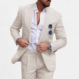 Michael™ | Sommeranzug (Jacke + Hose) – Beige