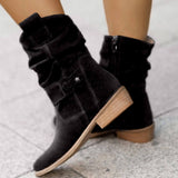 Lina | Der bequeme und hochwertige Wildleder-Stiefel – Schwarz