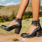 Damen Schuhe | Slipper-artige Form mit geschlossener Zehenpartie – Schwarz