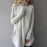 Luxuriöser rollkragenpullover – sevyn – Grau