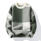 Vagn - gemusterter strickpullover – Grün