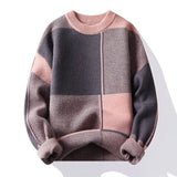 Vagn - gemusterter strickpullover – Rosa