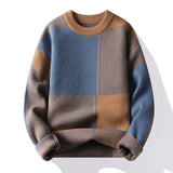 Vagn - gemusterter strickpullover – Orange