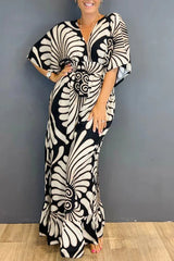 Evadne – Eleganter Overall im Boho-Stil – Schwarz