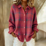 Maribel™ – Klassischer Gestreifter Pullover – Rosa