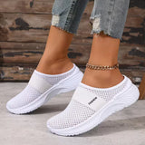 Pamala – Leichte Atmungsaktive Pantoffel Turnschuh – Weiß