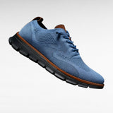 Darnel - gestrickte Schnürschuhe – Schwarz-Blau