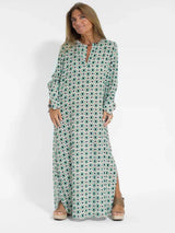 Chloe - Bauchbedeckendes Kleid – Grün