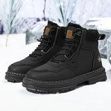 Levi - Schneestiefel für Herren mit dicker Sohle – Schwarz
