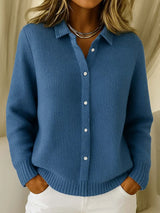 Fiora - Cardigan Chic Bequem – Dunkelblau