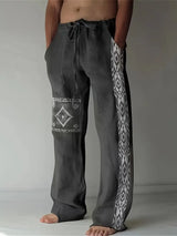 Daniil – Hose Im Ethnischen Stil Mit Taschen – Grau