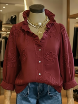 Venara - Elegante Freizeitbluse – Rot