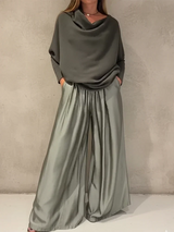 Mirasol™  - Elegantes Outfit mit Schulterfreiem Design – Grün