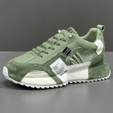Chaim - Bequemer Trendiger Sneaker Mit Schnürung – Grün-Weiß