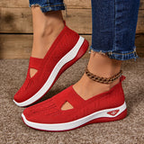 Yalia - Gepolsterte Walkingschuhe – Rot