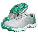 Thestron™ Wasserdichte Golfschuhe Mit Rutschfester Sohle Und Komfortabler Innenpolsterung – Grau Grün