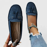 Stella | Gummisohle Flache Sohle Ballerinas – Blau