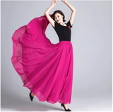 Ingrid - Langer Chiffonrock – Rosa