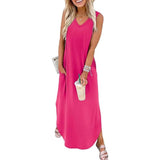 Obermeier – Sommer Maxi Kleid – Rosa