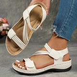 Rania – Leichte Sommersandalen Mit Verstellbaren Riemen – Weiß