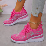 Avelin - Stylische Sneaker – Rosenrot