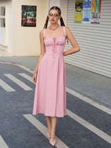 Lena | Elegantes Sommerkleid – Rosa