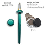 AugenForm™ Mühelose Eyeliner-Perfektion – Grüner Stift und brauner Eyeliner