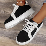 RetroFlex™ – Damen Sneakers mit Retro Flair für Alltag und Sport – Schwarz