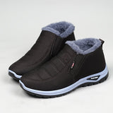 Winterschuhe Herren | Slip-On Mittlerer Schnitt Mit Elastikseitenteilen – Braun