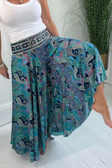 Fabelhafte lange Sommerhosen für Frauen - Ariella – Blau