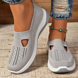 Yalia - Gepolsterte Walkingschuhe – Grau