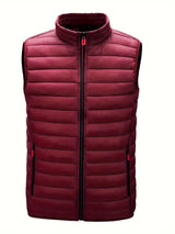 Miles | Lightweight Bodywarmer Stehkragen Herren-Steppweste – Rot