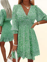 Aya | Oasis geblümtes Kleid – Grün