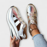 Liliana - Ergonomische Sandalen – Silber