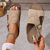 Luna | Leicht Konturiertes Fußbett Sandalen – Beige