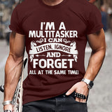 Multitasker – Kurzarm T-Hemd – Burgund