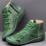 Wenora - High-Top-Sneaker mit Reißverschluss und Schnürung – Grün