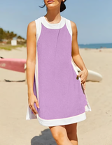 Nadia - Breeze Entspanntes Kleid – Lila