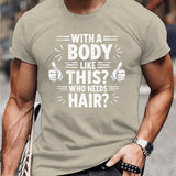 Hairy – Stylisches T-Hemd Mit Kurzen Ärmeln – Khaki