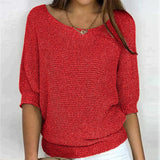 Kelora - Leichter Pullover mit weichem Griff – Rot