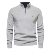 David™ Herren Baumwollpullover – Weich, Vielseitig und Bequem für jeden Anlass – Grau