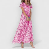 Venice | Glamouröses Lange Kleid – Pink