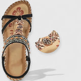 Margo | Orthopedische Comfort Sandalen – Braun & Schwarz