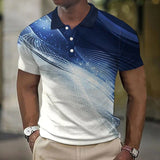 Emilio - Poloshirt mit Farbverlauf in modernem Design – Blau