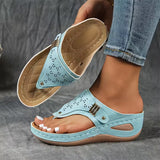 Ysola - Softtouch-Keilsandalen – Hellblau