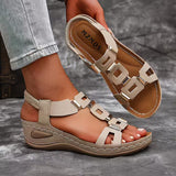 Avellan - Sandalen mit offener Zehenpartie – Khaki