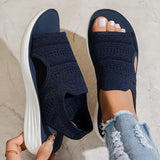 Deborish - Bequeme Orthopädische Sandalen Mit Offener Zehenpartie – Blau